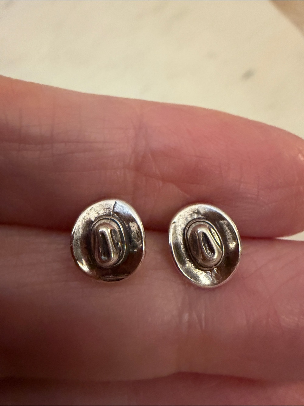 ❤️ Cowboy Cowgirl Hat Sterling Silver Western Ethnic Stud Earrings USA - Picture 6 of 14